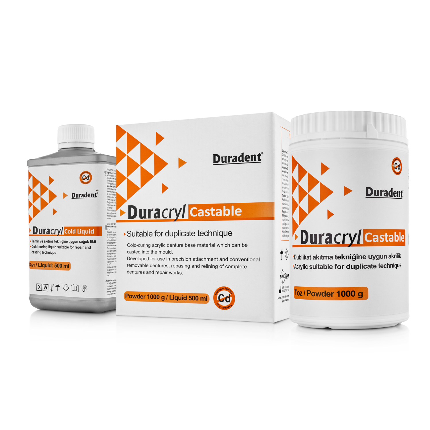 Пластмасса холодной полимеризации Duradent Duracryl Castable